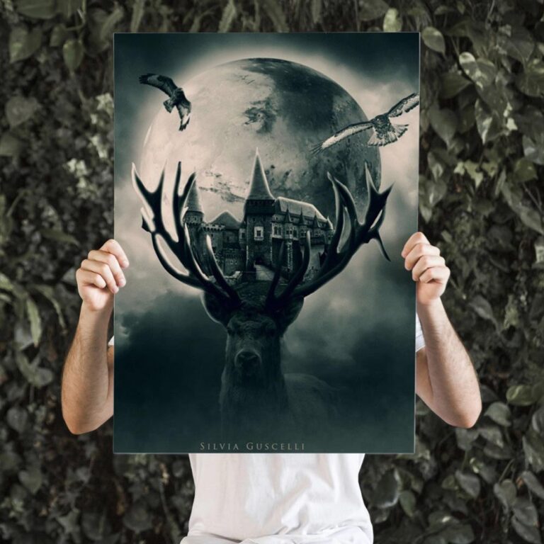 Tela il mondo dei cervi foto di Silvia Guscelli
