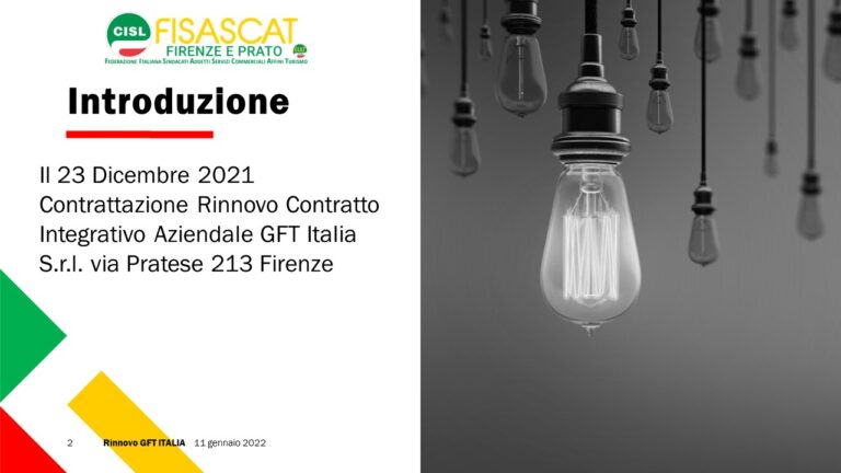 Rinnovo Contrattuale GFT introduzione